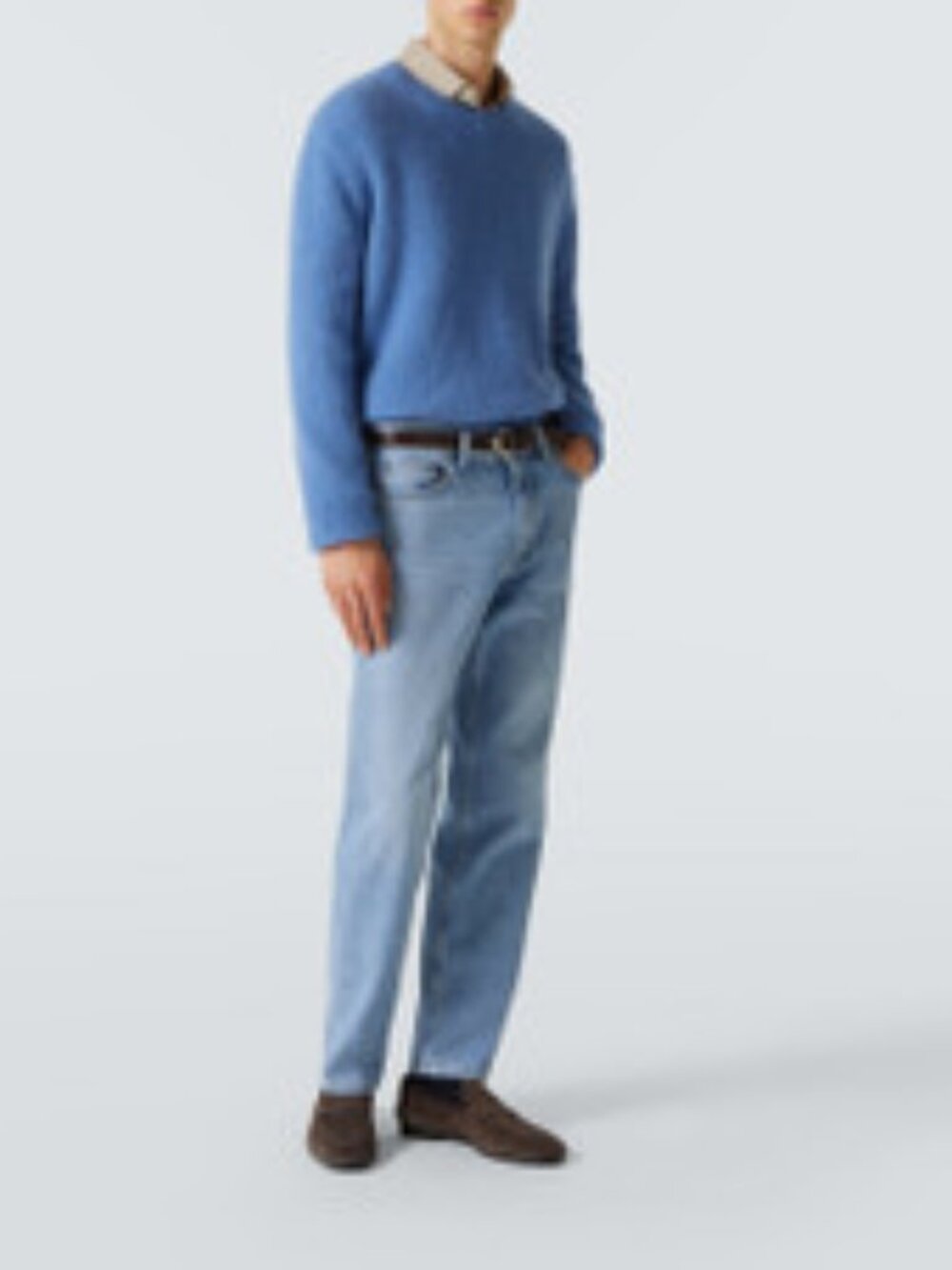 Zegna Roccia Light Wash Italian Denim Jeans Men's Size 36 Made in Italy - Picture 9 of 11